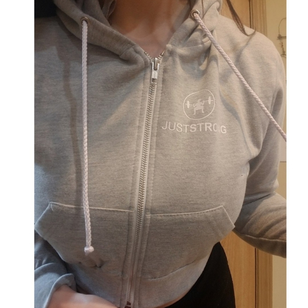 Cropped Athletic Hoodie